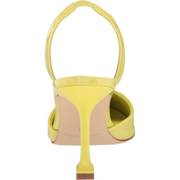 Marc Fisher Womens Green Leather Closed Pointed Toe Hadya Slingback Pumps Shoes - Picture 3 of 8